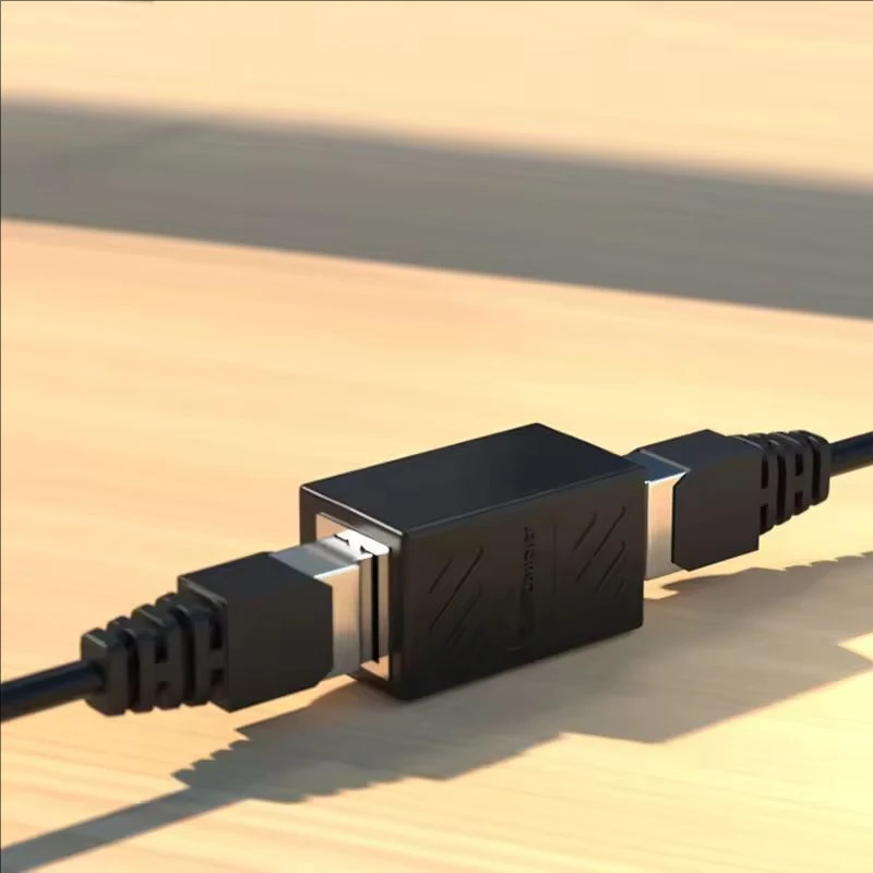Ethernet LAN Splitter Connector Adapter, RJ45 Female to Female Coupler, CAT5/CAT6 Socket