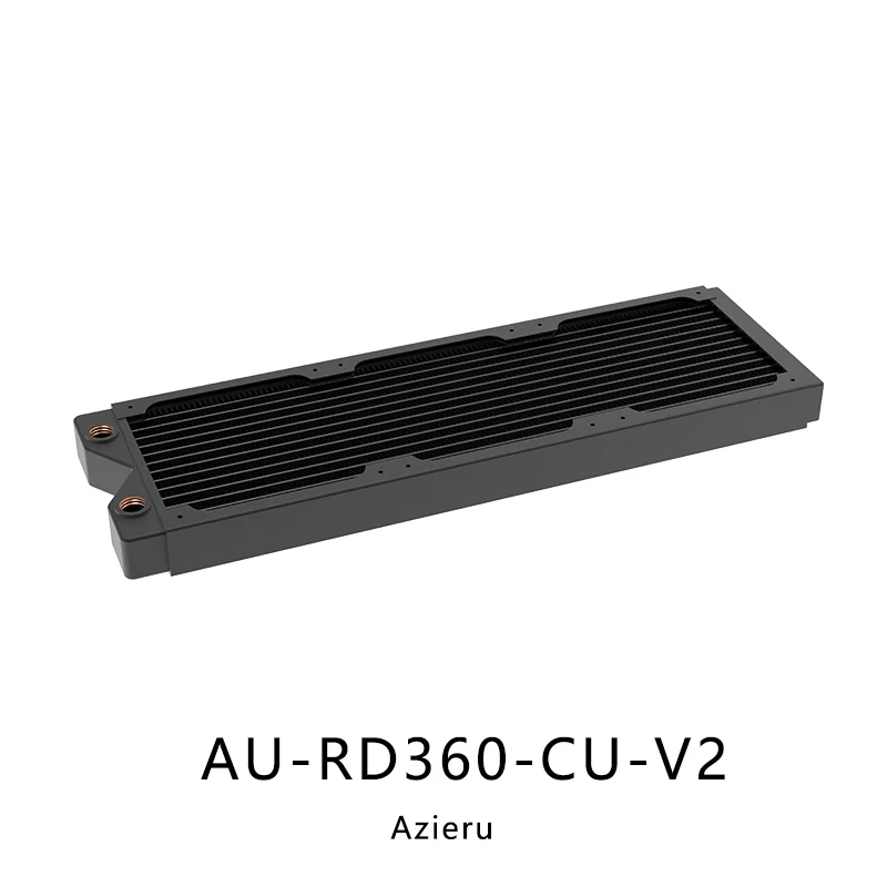 Azieru 240 360 Radiador de Refrigeração de Água Cobre Watercooler Exaustão Trocador de Calor Dissipação pc Cpu Gpu Cooler Au-rd240-cu-v2 - Imagem 3