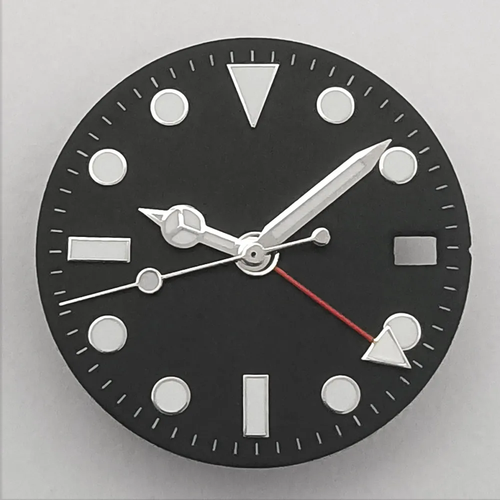 Enhanced GMT Watch Dial Pointer - 28.5mm, Multicolor Options