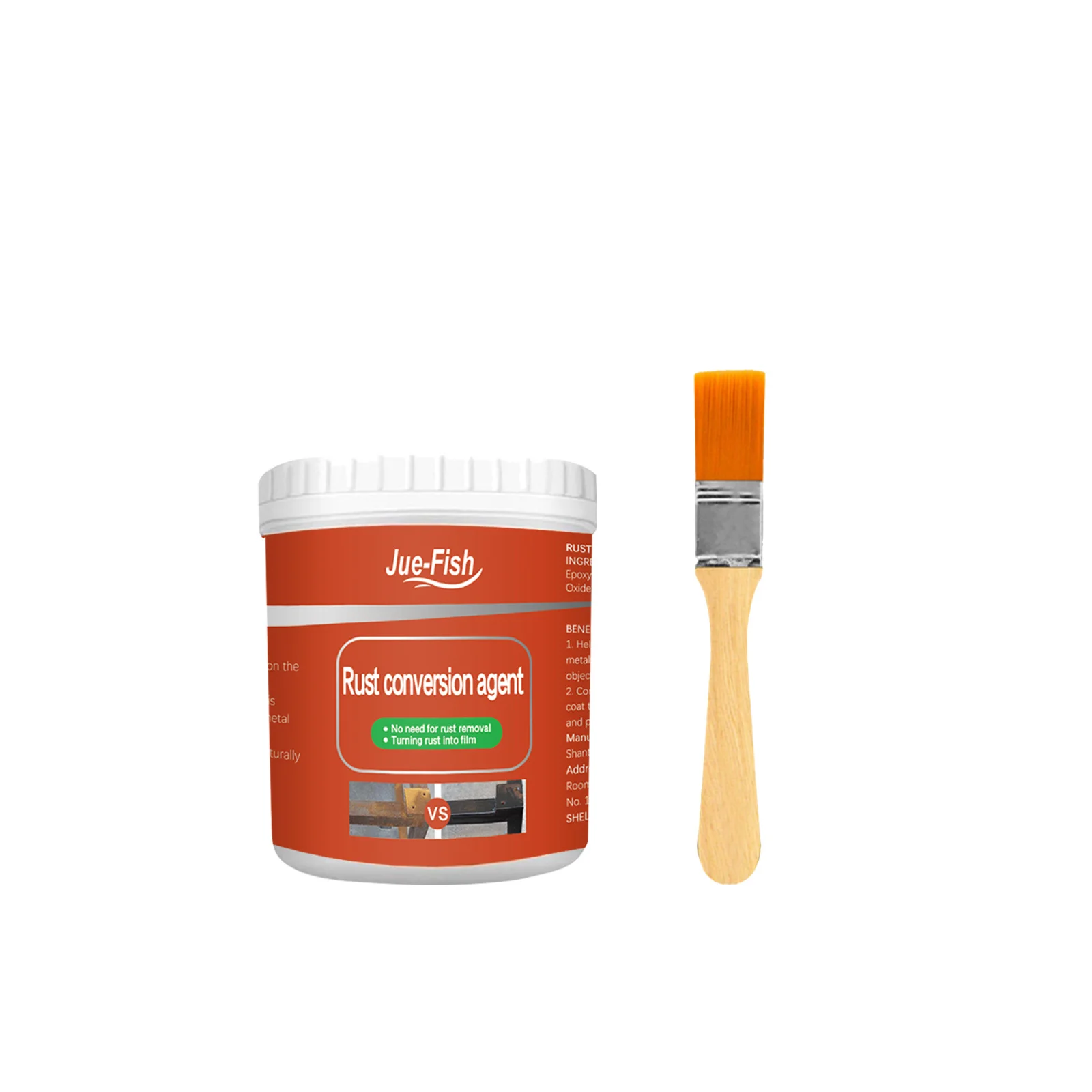 Metal Rust Remover 100/300g Auto Paint Metal Conversion Agent Waterproof Anti-corrosion Car Maintenance Rust Removal Converter