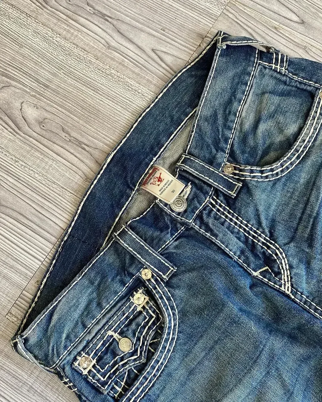 Vintage Jeans Straight Low Waist Pants Embroidery Figure Fashion Blue Jeans High Street Y2K Classic Hip Hop Couples Streetwear 5