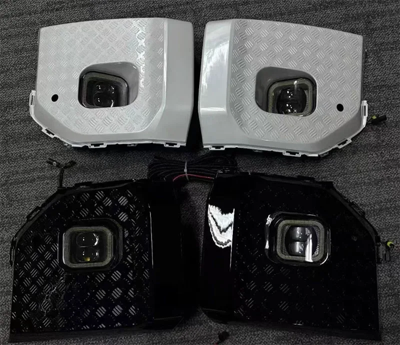 도요타 랜드 크루저 Prado LC250 2024 용 LED FT 안개 램프 동적 회전 신호 자동차 DRL 12V LED 러닝 골든 아이 라이트 장식