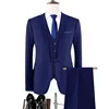 Mens Suits 2025 (Blazer+vest+pants) Fashion Business Casual Slim-fit Formal Dress Banquet Work British Style Evening Dress Suits