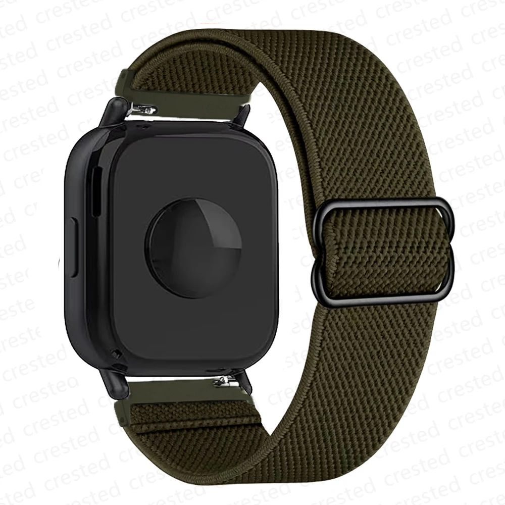 Breathable Adjustable Elastic Nylon Smartwatch Strap Bracelet