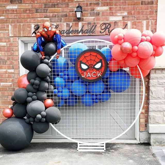 1Set Marvel Super Hero 3D Spiderman Balloon Garland Arch Kit Latex