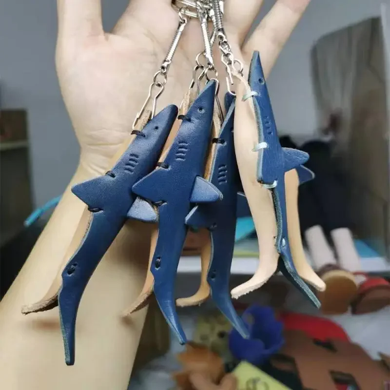 나무 다이 커팅 DIY 키 체인 가죽 펜던트 장식 나이프 몰드, 작은 상어 펜던트 커팅 다이