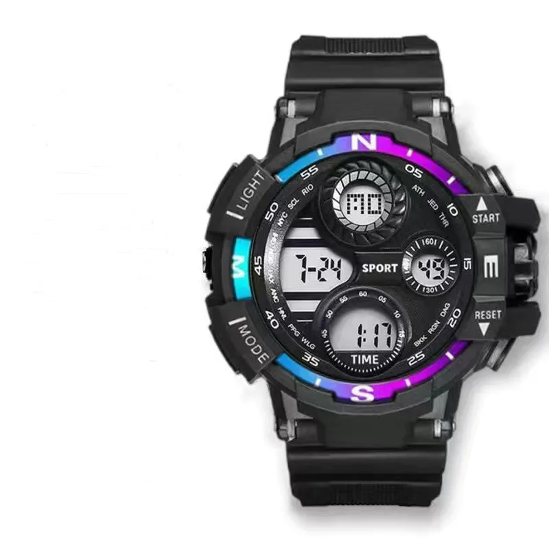 Men's Watch Alarm Clock Luminous Teenagers Men and Women Sports Electronic Watch