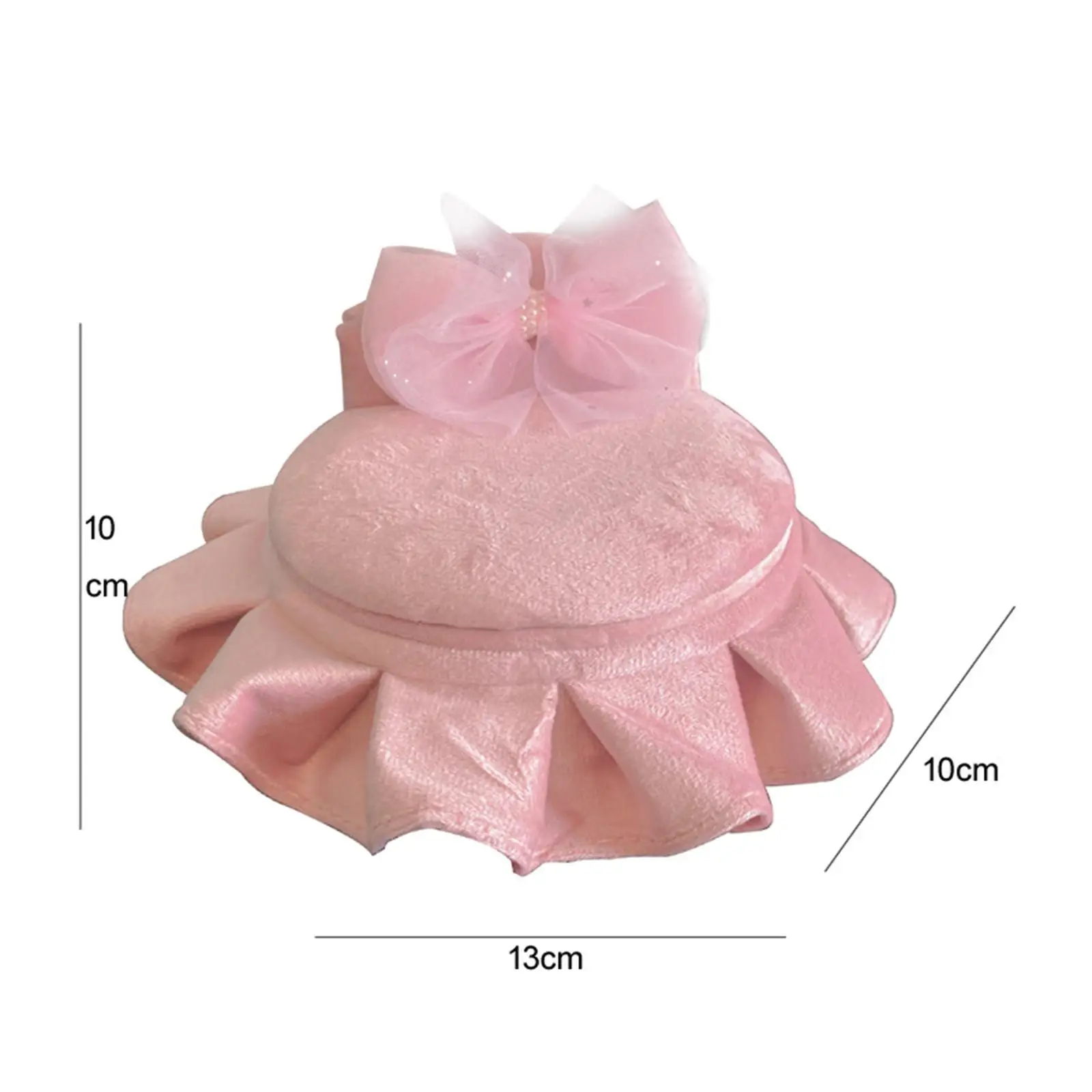 

Dollhouse Bed Decoration Necklace Rings Storage Multipurpose Pink Jewelry Storage Case Makeup Jewelry Box Doll Bed for Dollhouse