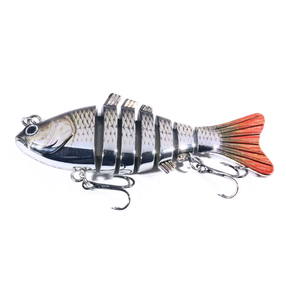 EASYFISH Animated Bionic Swimming Bass Lures Baits with Metal