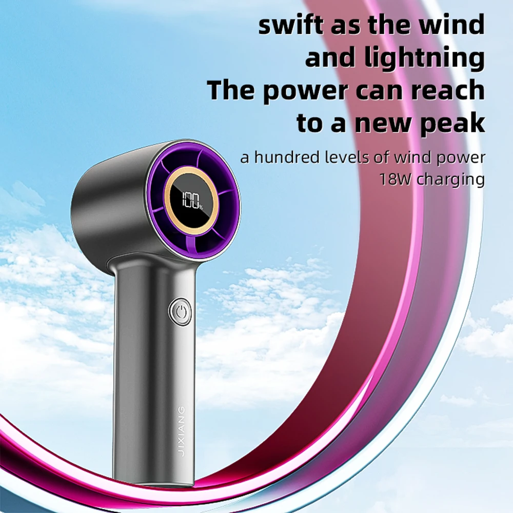 NEW Portable 3 Speeds Adjustable 150000RPM high speed fans Super Powerful Air duster rechargeable Mini Usb handheld Turbo fan 2