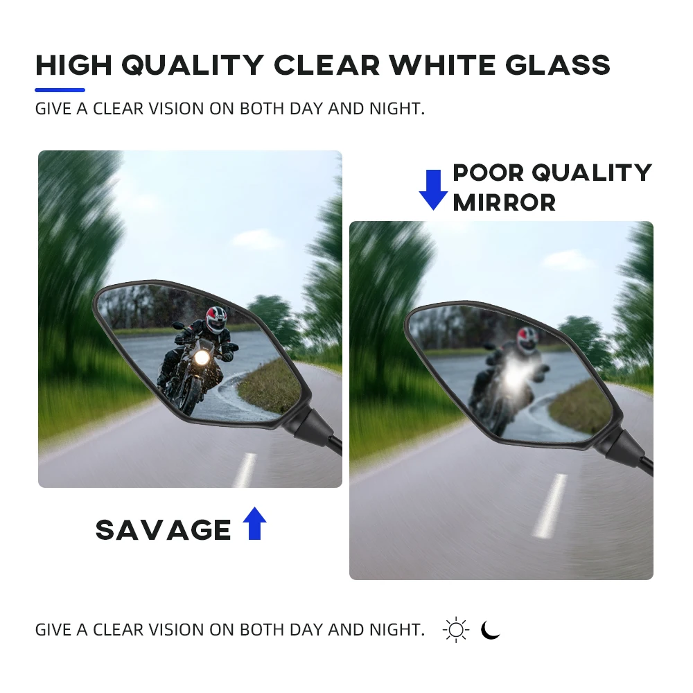Motorcycle Mirrors Rearview For YAMAHA MT07 MT09/Tracer 900/9/GT Tenere 700 MT10 MT03 MT25 MT01