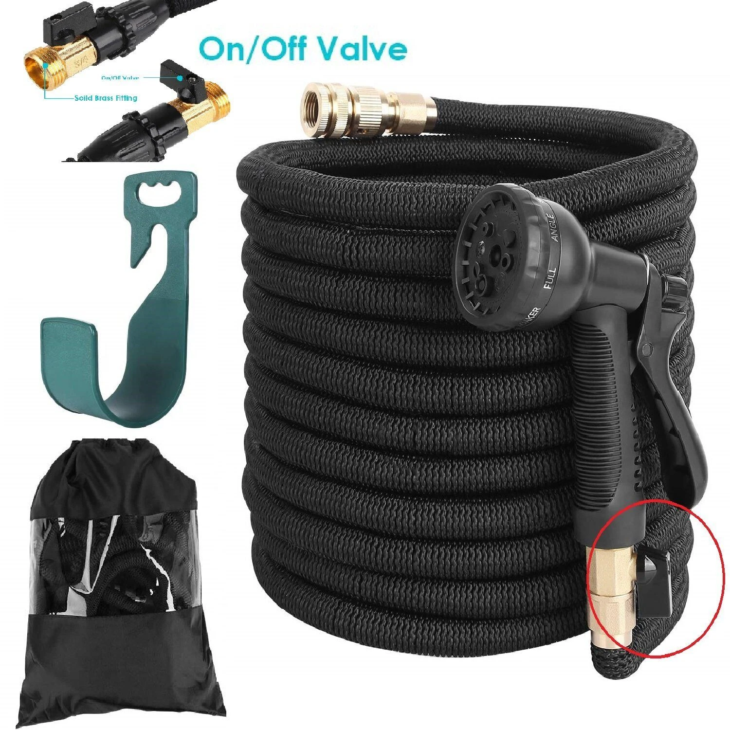 FIXKIT Hose Garden Hose Water Hose Stretchable Irrigation Stretchable