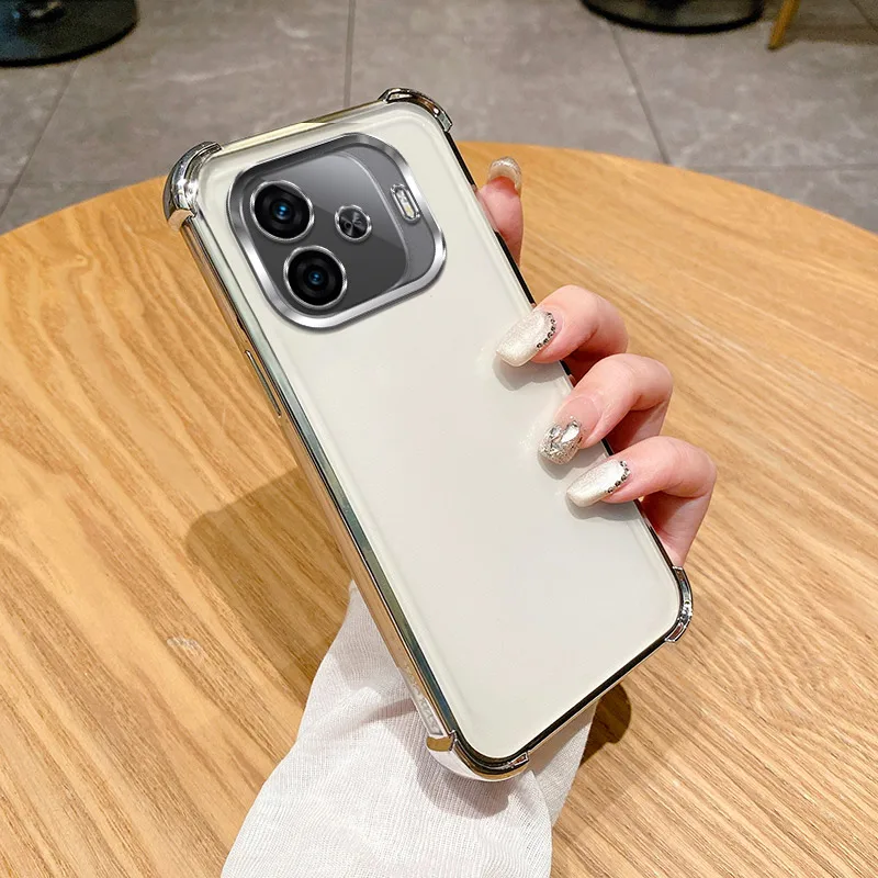 Clear Electroplate Shockproof Phone Case