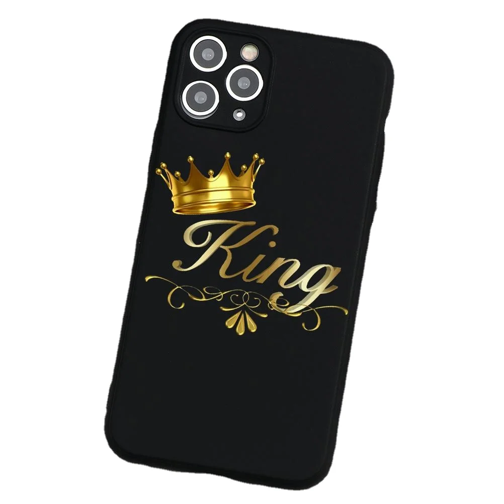 King Queen coppia custodia per IPhone 14 12 13 11Pro Max 12Mini custodia protettiva per fotocamera IPhone XR X XS Max 7 8 Plus SE 2 2020 Fundas