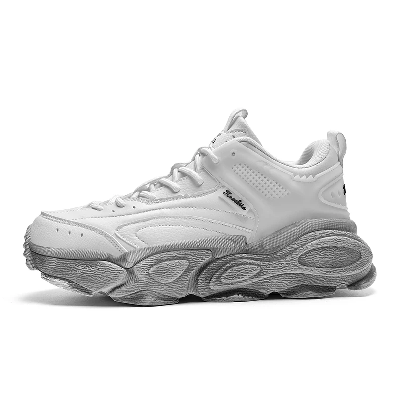 

Dad's Shoes Lace Up Versatile Thick Sole Elevated Casual Sports Running Shoes