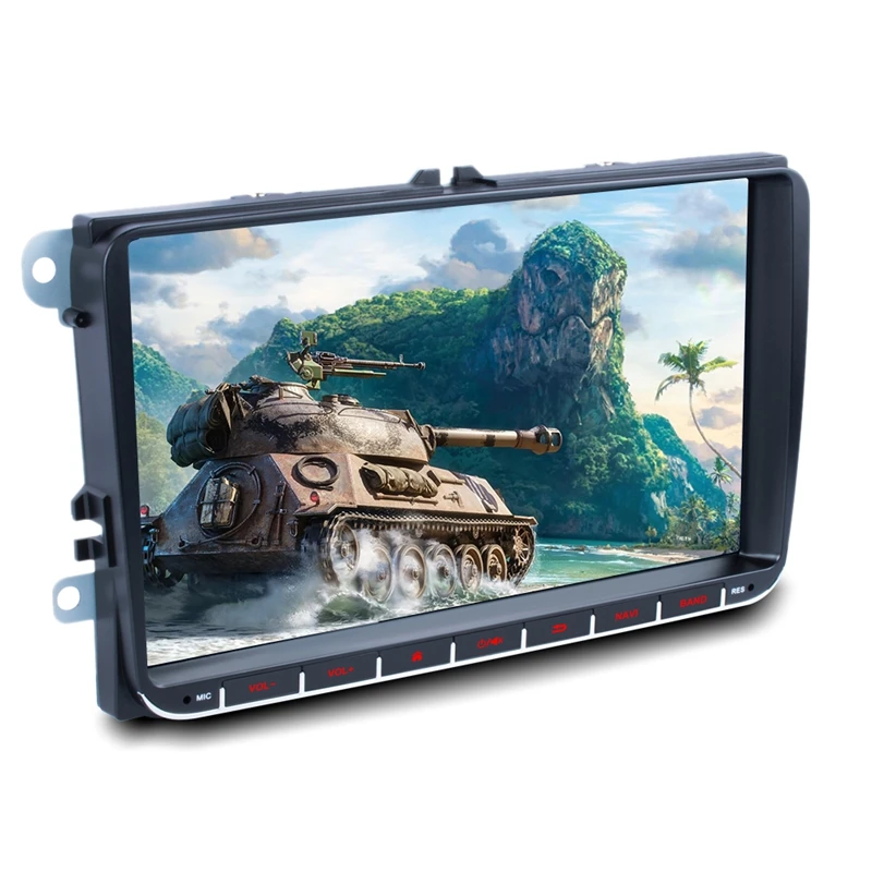 

9-дюймовый автомобильный радиоприемник AM RDS для Android, автомобильный мультимедийный плеер с GPS-навигацией, 2Din Авторадио MP5, видео для универсального 1 + 16