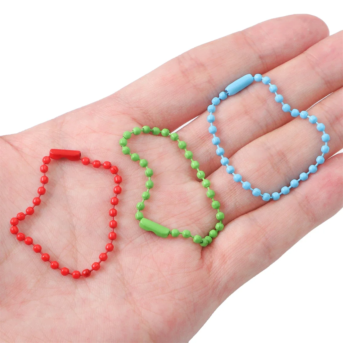 jewelry making accessories 20/40/60/80pcs Ball Bead Chains Fits Key Chain/Dolls/Label Hand Tag Connector 11.5CM