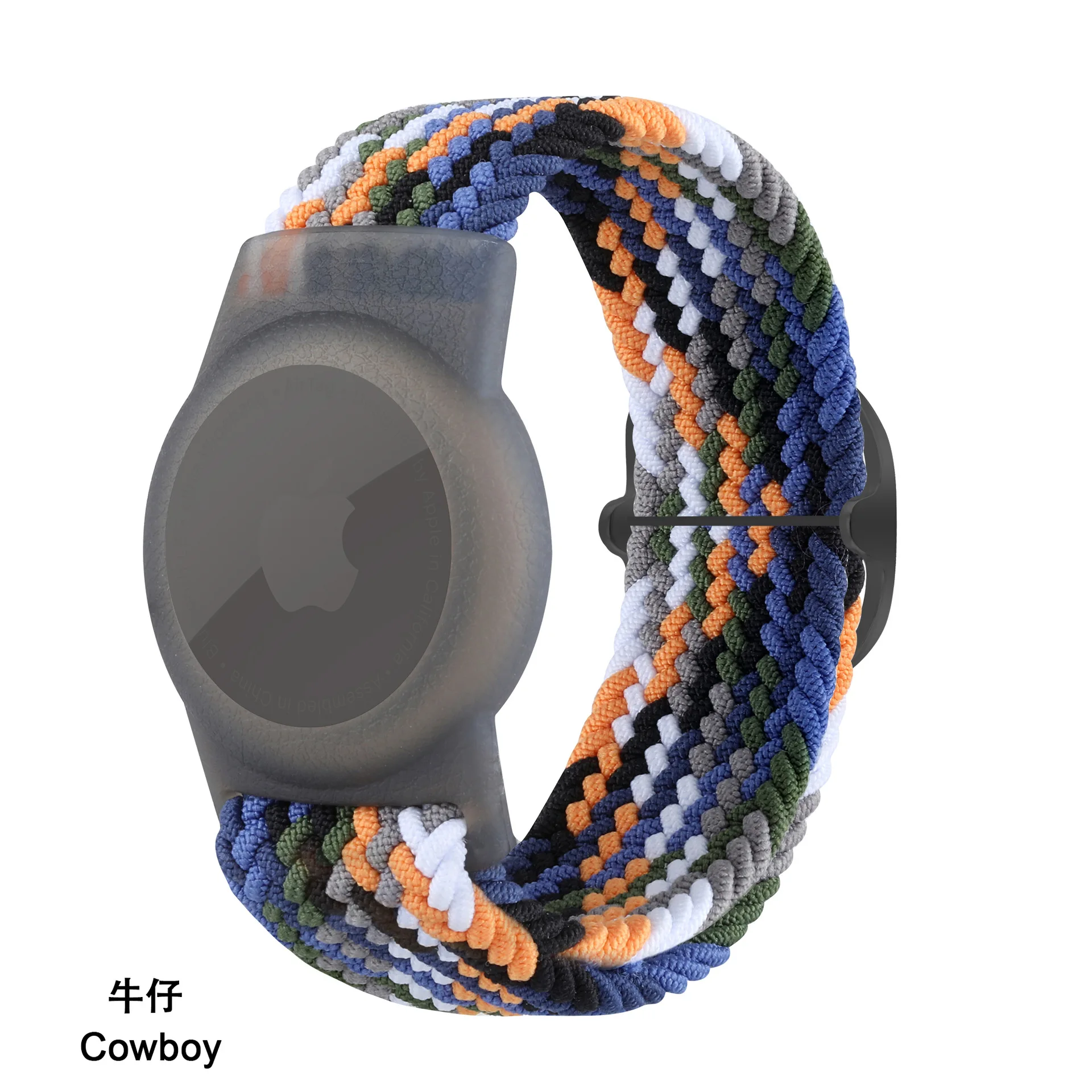Bracelet pour enfants pour Apple AirTags, tressé en nylon, bracelet  réglable pour Airtags, traqueur GPS anti-perte, bracelet de montre