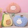 Stuffed Fruit Plush Pillow Avocado Blueberry Peach Throw Pillow Sofa Chair Back Cushion Girl Room Decor Plushies 2