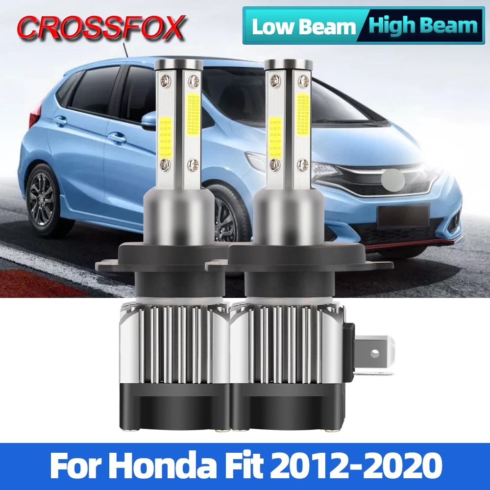 

90W 12000LM Turbo LED Headlight Bulbs H4 Canbus Car Lights 12V 6000K For Honda Fit 2012 2013 2014 2015 2016 2017 2018 2019 2020