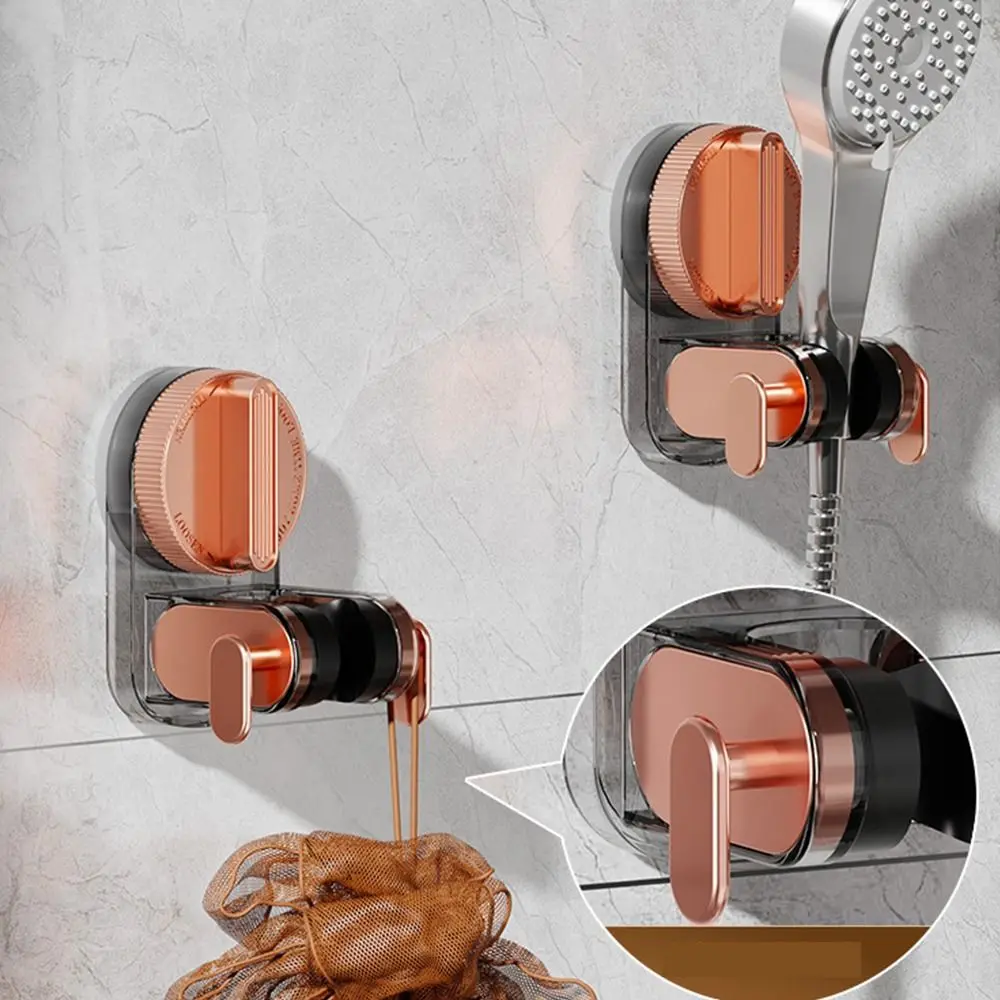 Adjustable Suction Cup Shower Holder No-Punch Wall Mount Shower Head Support Waterproof Durable Shower Bracket Kitchen