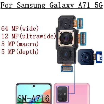 Modulo Fotocamera Anteriore e Posteriore per Samsung A71 5G A716V A716B A716U, Cavo Flessibile per Fotocamera Frontale Selfie e Posteriore Principale
