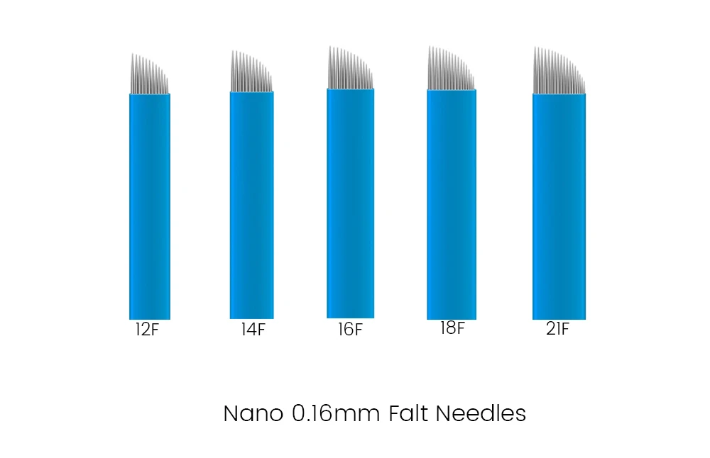 Extrem Dünne 0,18 mm 0,16 mm Nano-Klingen Microblading-Nadeln Tattoo Manuelle Stiftwerkzeuge Microblade Mit Verfallsdatum LOT NR. Agujas – Detail 4