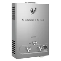 Chauffe-eau instantané au gaz GPL SIHAO 6L-18L sans réservoir avec kit de douche pour appareils électroménagers ou douche de camping 8 5