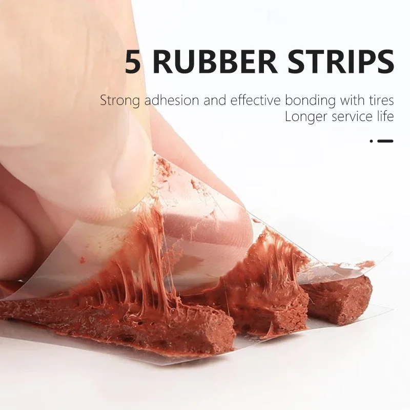 Car Tire Repair Kit for Tubeless Tires Rubber Strips Glue Plug Tools Auto/Motorcycle Puncture Maintenance
