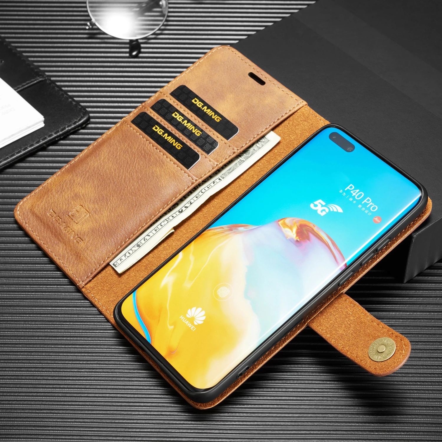 

Ретро Чехол из искусственной кожи для Huawei P30 P40 P50 Pro Lite Mate 20 30 40 Pro, чехол-кошелек с отделениями для карт, Магнитная задняя крышка, флип-чехол
