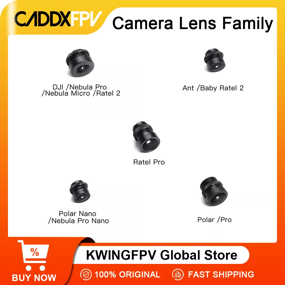 Caméra FPV Foxeer Baby Ratel V2 Ant 1200TVL pour Drone FPV