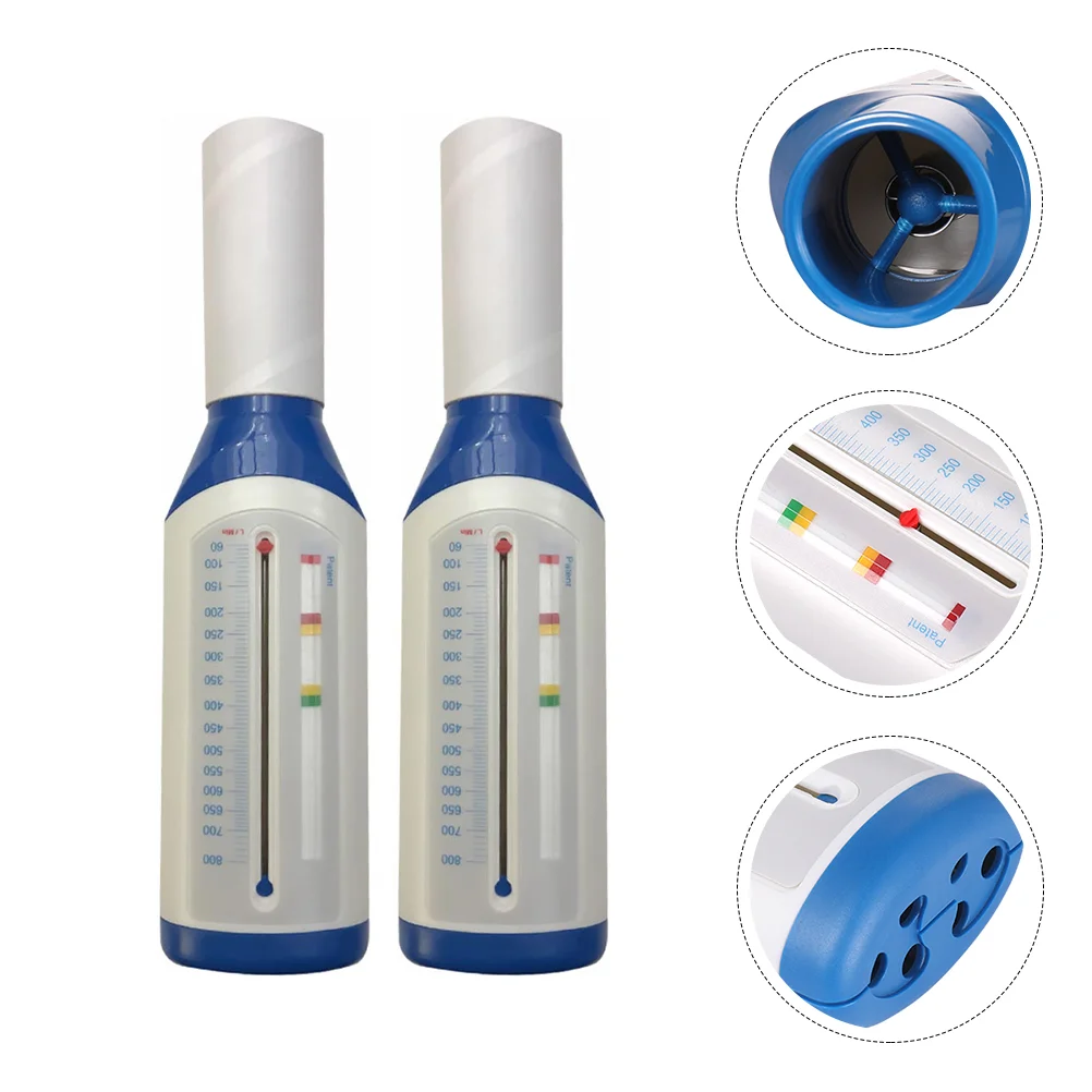 2 Pcs Portable Spirometer Peak Flow Ginger Garlic Lung Performance Pp Portable Spirometer