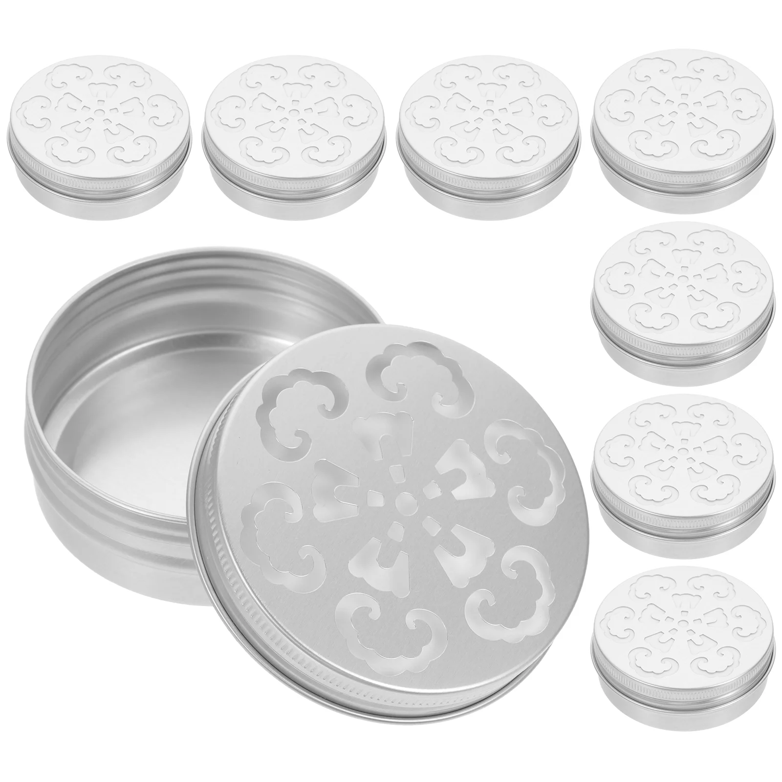 

10 Pcs Hollow Threaded Aluminum Box Essential Oil Diffuser Dog Scent Training Boxes Natural Aroma Holder Case Air Fresher Work