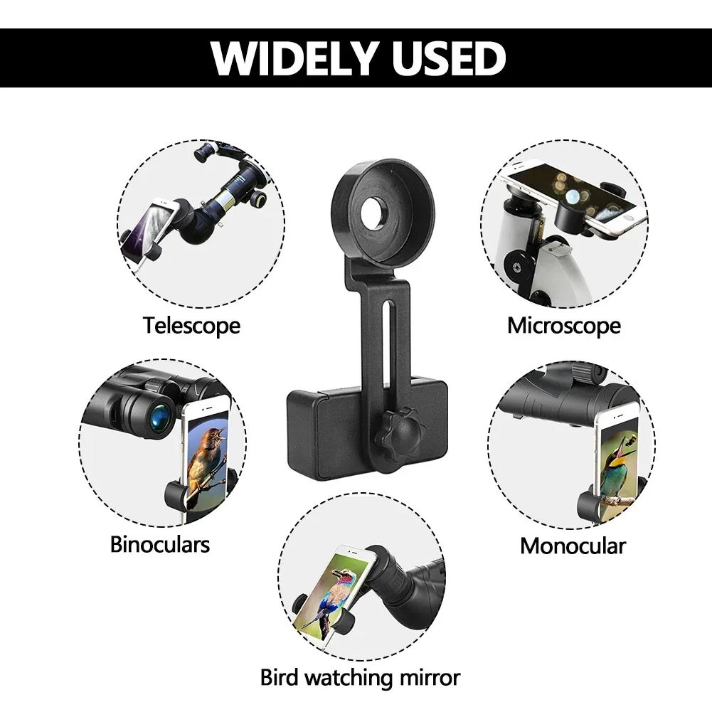 Cell Phone Adapter Clip Universal Connect Spring Clip Portable Monocular Spotting Scope Telescope Bracket Assist Photography