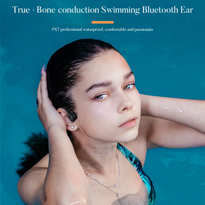 

Bone Conduction Bluetooth Headset Wireless Running Sports Swim Waterproof Wireless Bluetooth Headphone 8 Hours Endurance Time