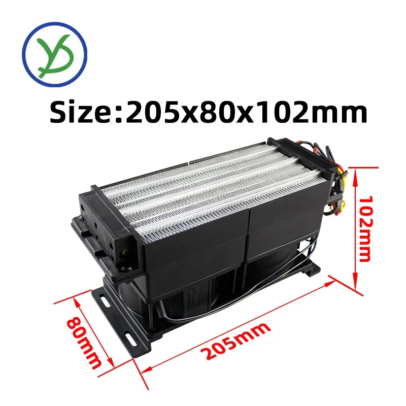 750W 1000W 220V PTC Heater Fan Electric Heating Element Ceramic Constant Temperature Incubation Accessories Car Heating