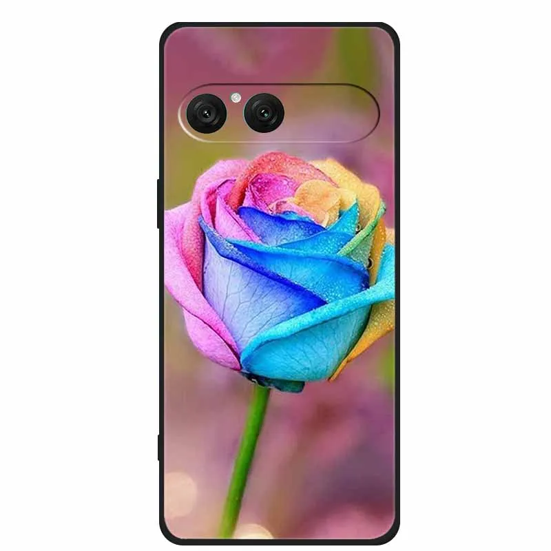 Sleek Black Silicone Soft Back Cover - Stylish Phone Protection Shell