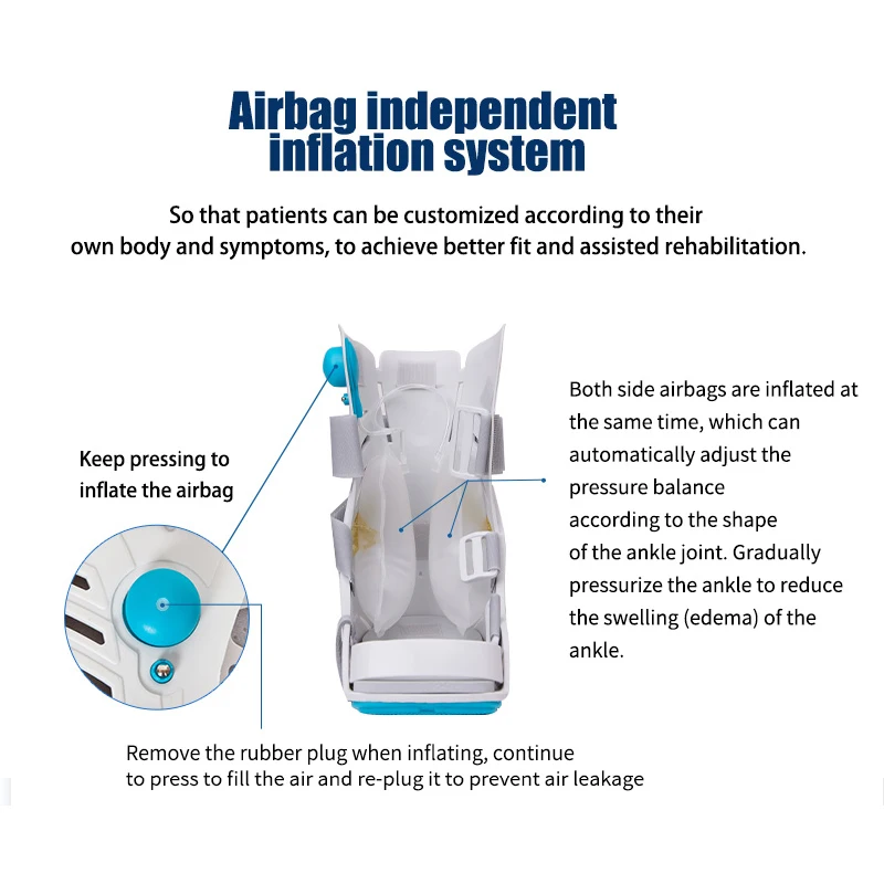 Air Cam walker boot ankle joint fixed support ankle sprain fracture walking artifact plaster shoe guard