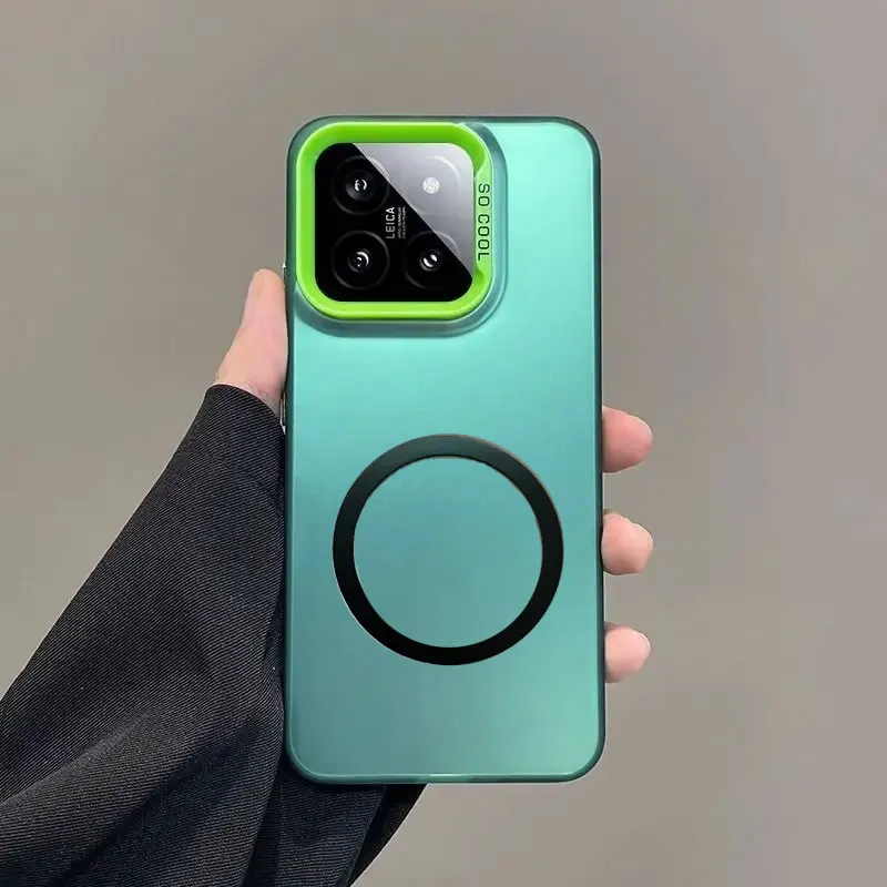 Matte Magnetic Wireless Charging Hard PC Phone Case Cover