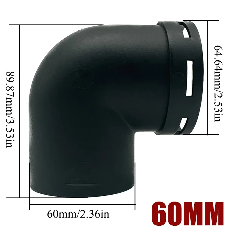 2X 42/60/75/90mm Plastic L-Shaped Air Pipe Elbow Outlet Connector For Webasto Eberspaecher Diesel Parking Car Heater Accessories diesel heater exhaust pipe air diesel heater duct pipe heater duct connector air heater exhaust connector car heater accessories