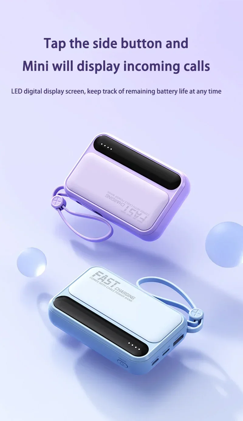 20000mah Portable Power Bank With Fast Charging 4-wire Charger_voghion.com