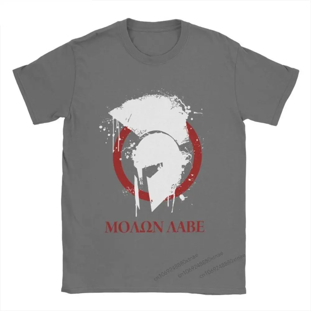 

Molon Labe Spartan Warrior T Shirts Men's Cotton Novelty T-Shirts Crewneck Tee Shirt Short Sleeve Tops Printed