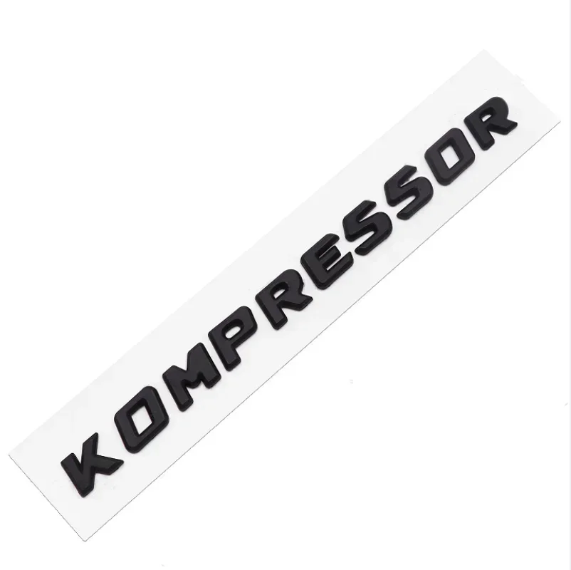 3D ABS Kompressor 편지 자동차 뒷 트렁크 펜더 엠 블 럼 배지 자동차 스티커 데칼 메르세데스 C230 C200 C180 SLK CLK 200k SL CLS