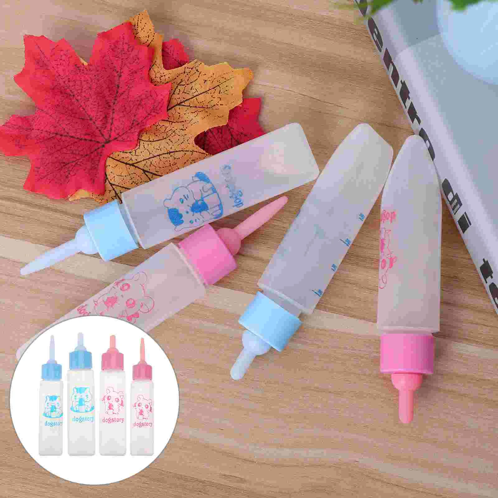 

4 Pcs Pacifiers Pet Nurser Bottles Nursing for Feeding Breast-feeding M Hamster Milk