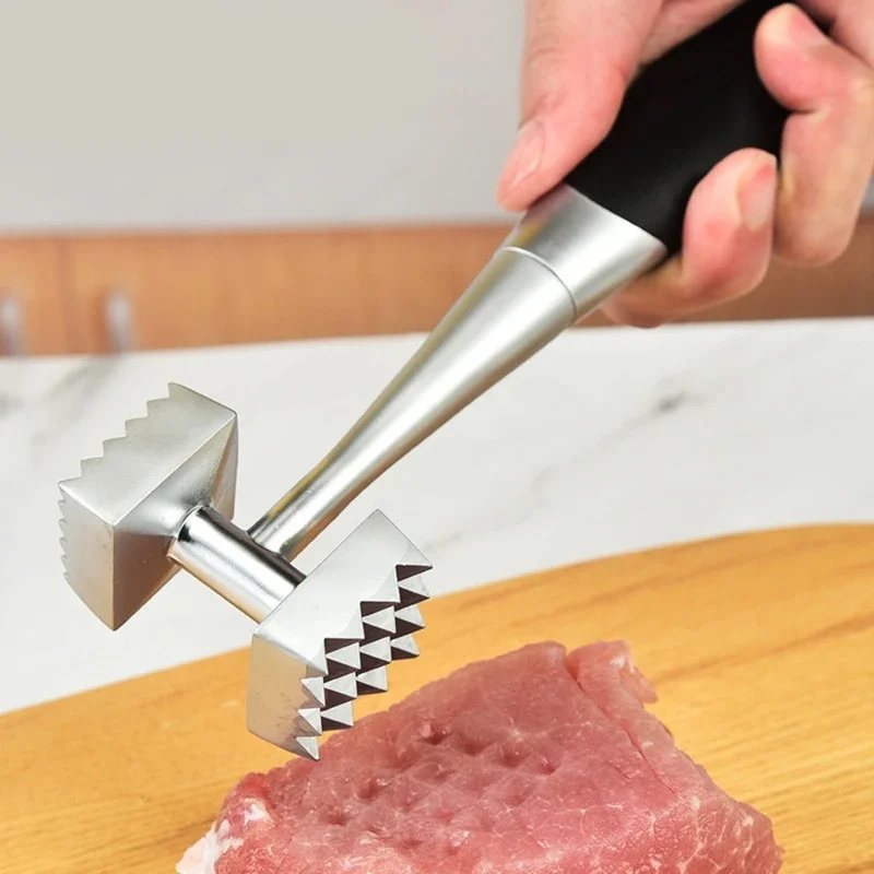 Meat Tenderizer Hammers Meat Gadgets Meat Pounder Mallets Double-sided Hammers for Pounding Beef Steak Chicken Pork