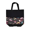 Non-woven Fabric Shopping Bag For Women Printed Folding Eco Bag Travel Grocery Reusable Film Coated Storage Bags Shopping Pouch 6