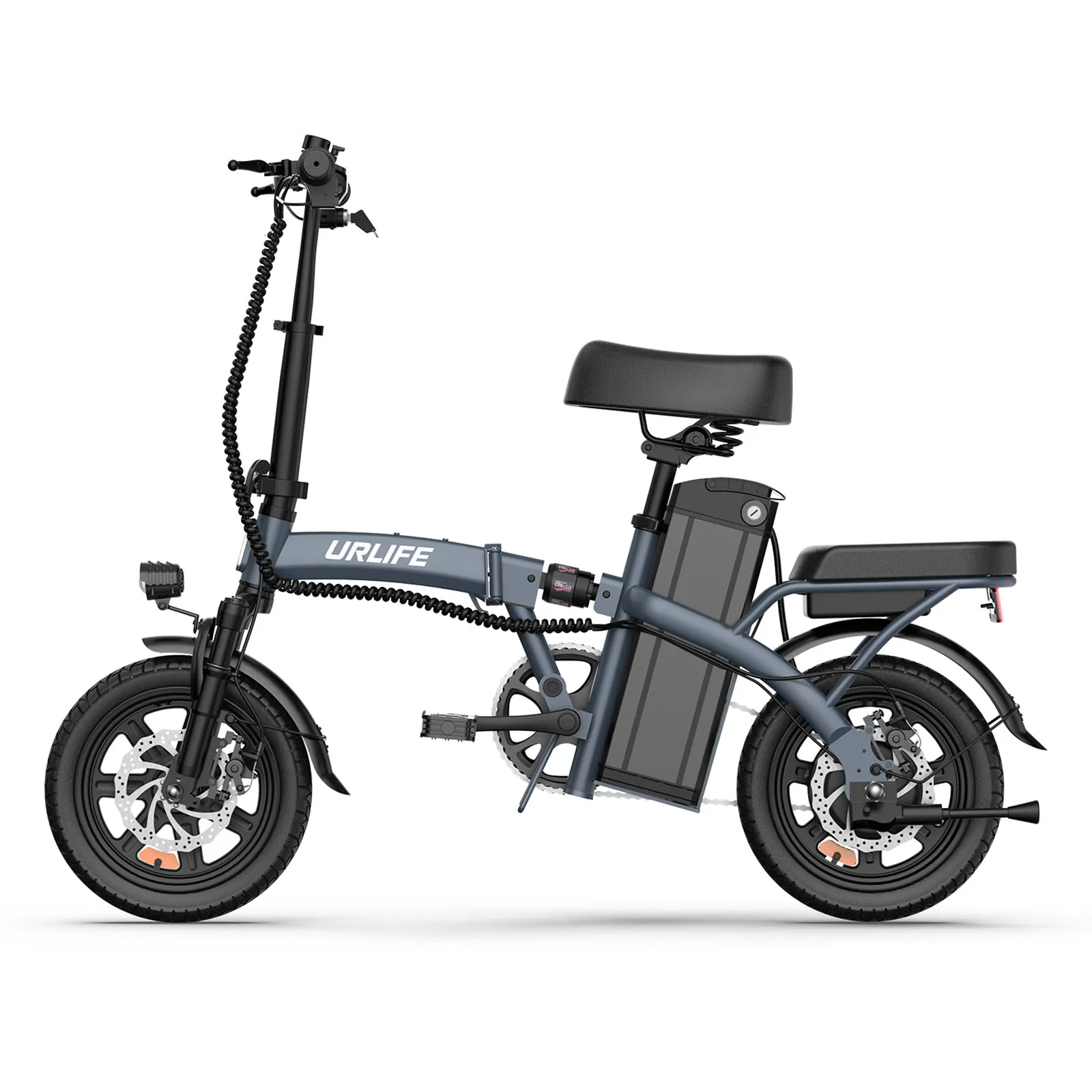 URLIFE F1L Elektrofahrrad für Erwachsene, 250 W Motor, faltbares City-Pendel-Elektrofahrrad, 48 V, 7,5 Ah, 14-Zoll-Reifen, Unisex-Stil – Detail 15