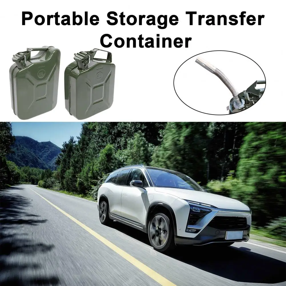 Oil Transfer Tank Portable Storage Transfer Container with Spout System Large Capacity Leakproof Good Sealing Oil Tank