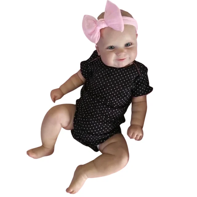 50/60CM Two Options Reborn Baby Doll Toddler Real Soft Touch