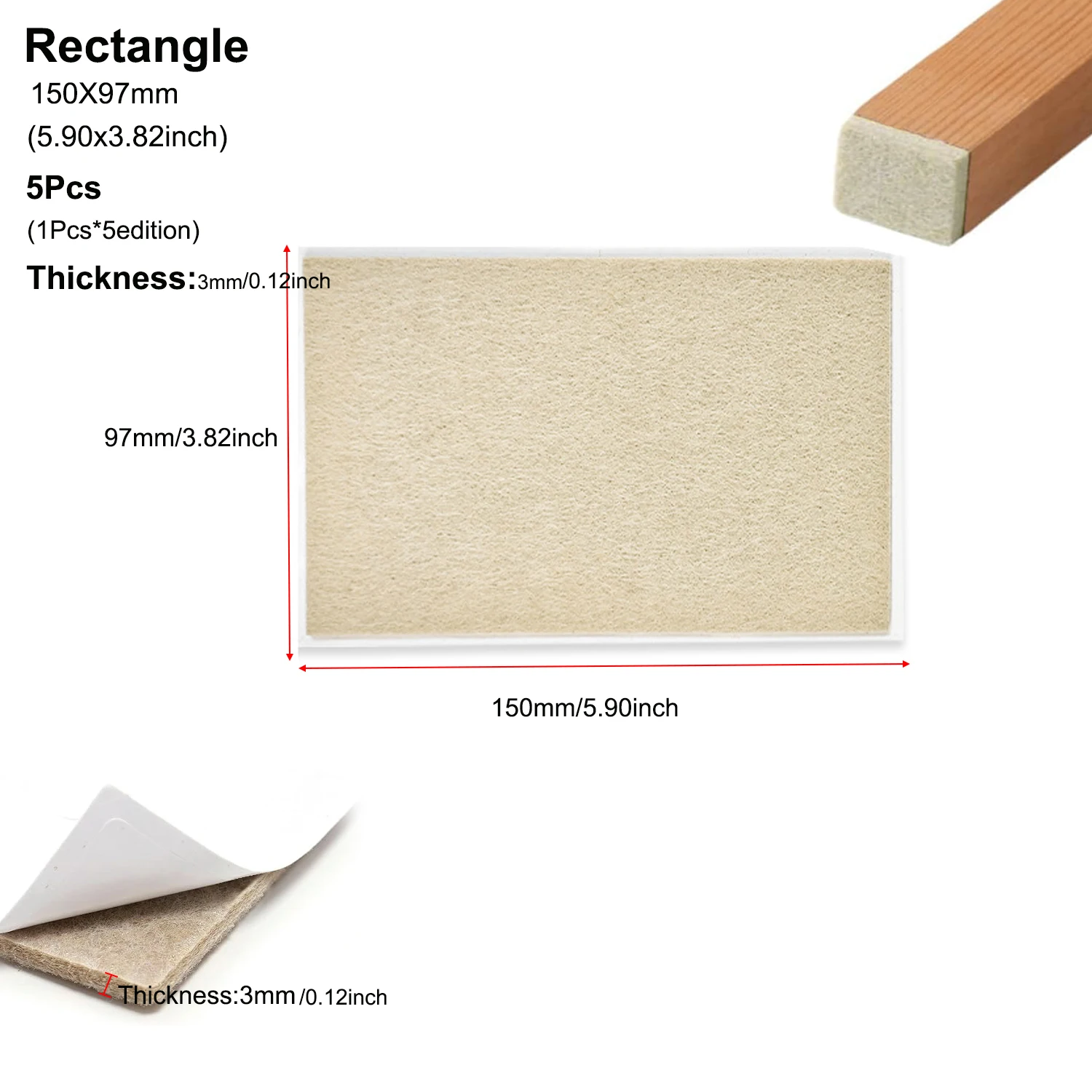 Felt Furniture Pads: Self-Adhesive Floor Protectors